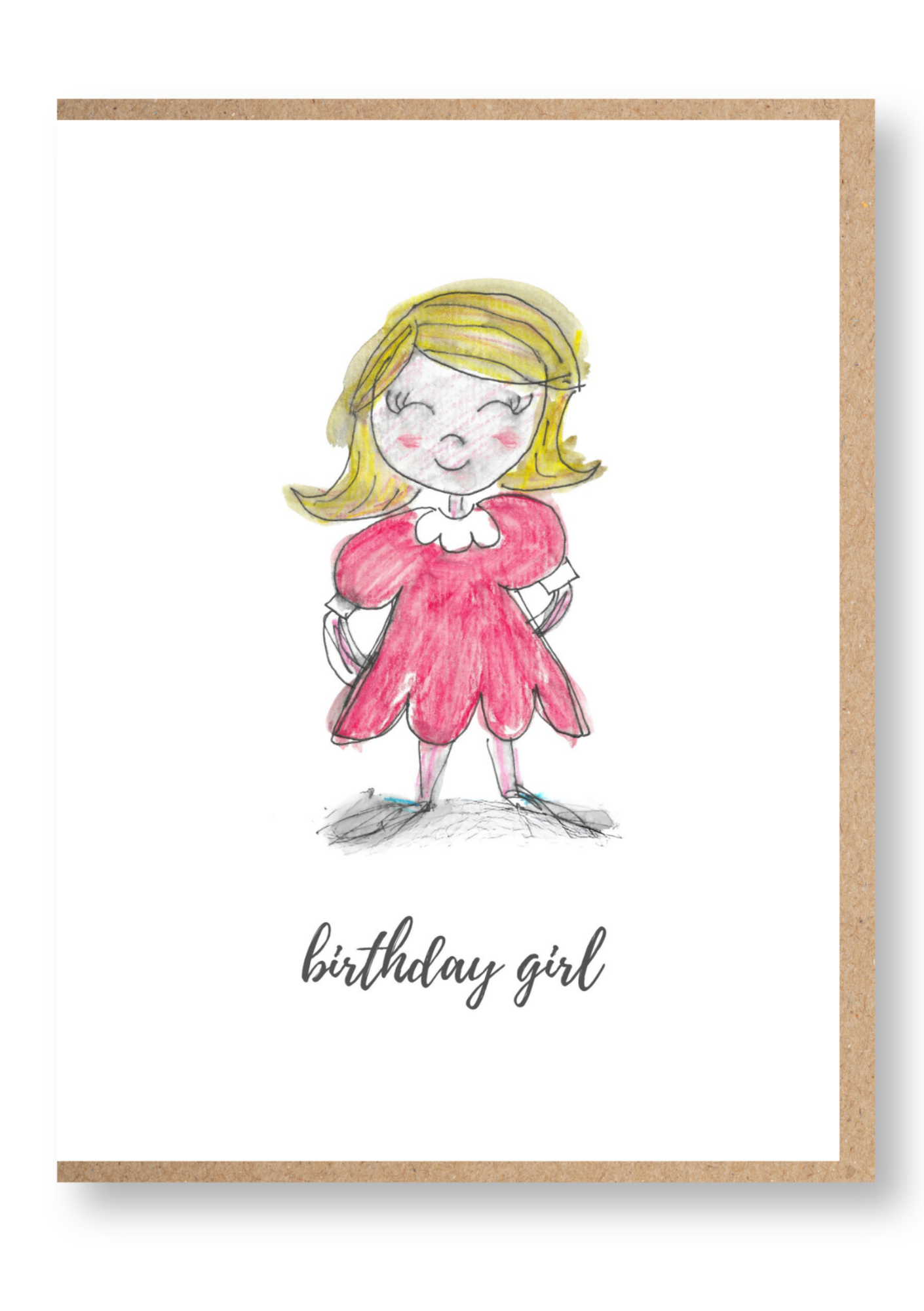 Kids - Birthday Girl, Pink Dress - Image 1