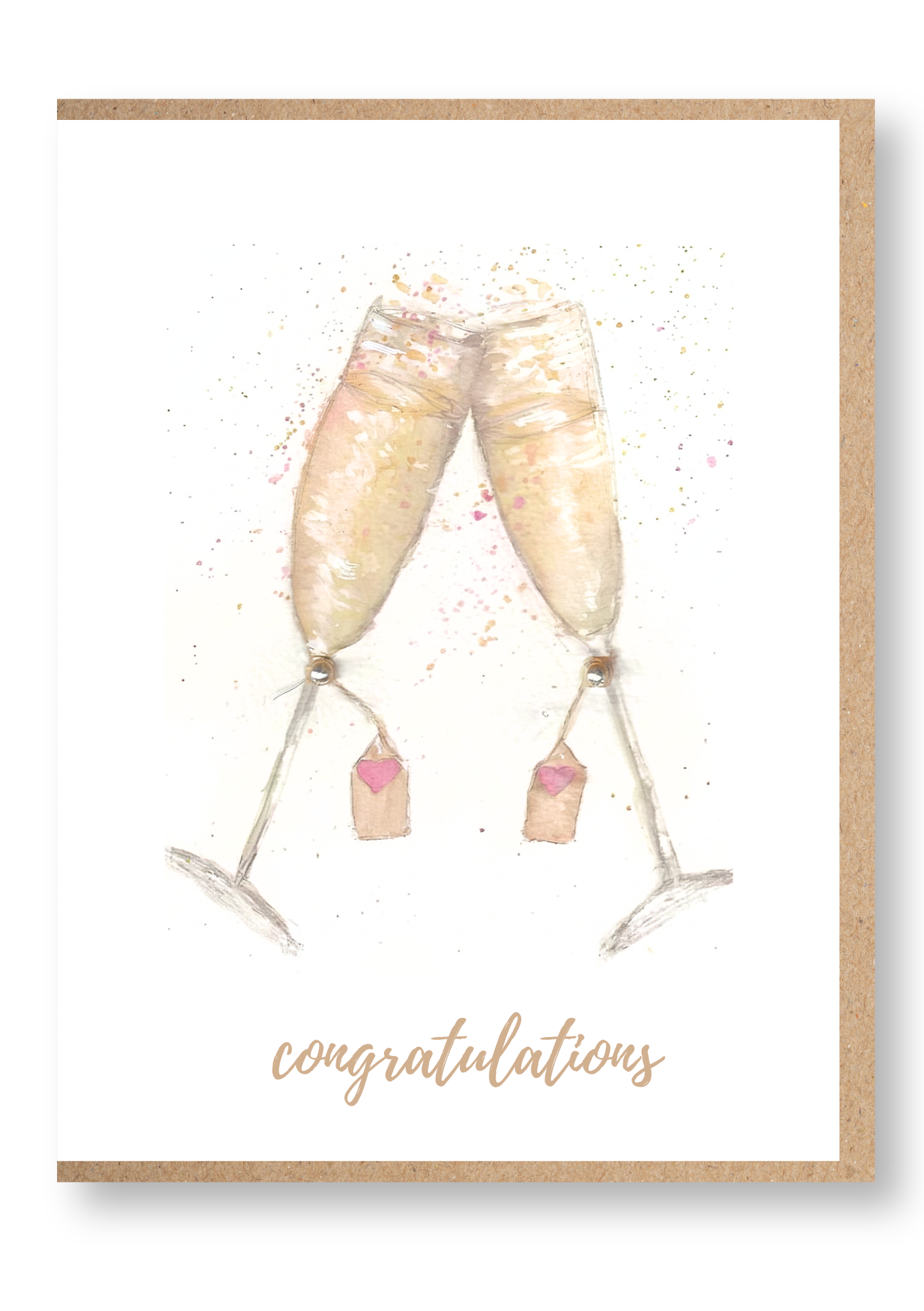 Congratulations - Champagne Flutes - Image 1
