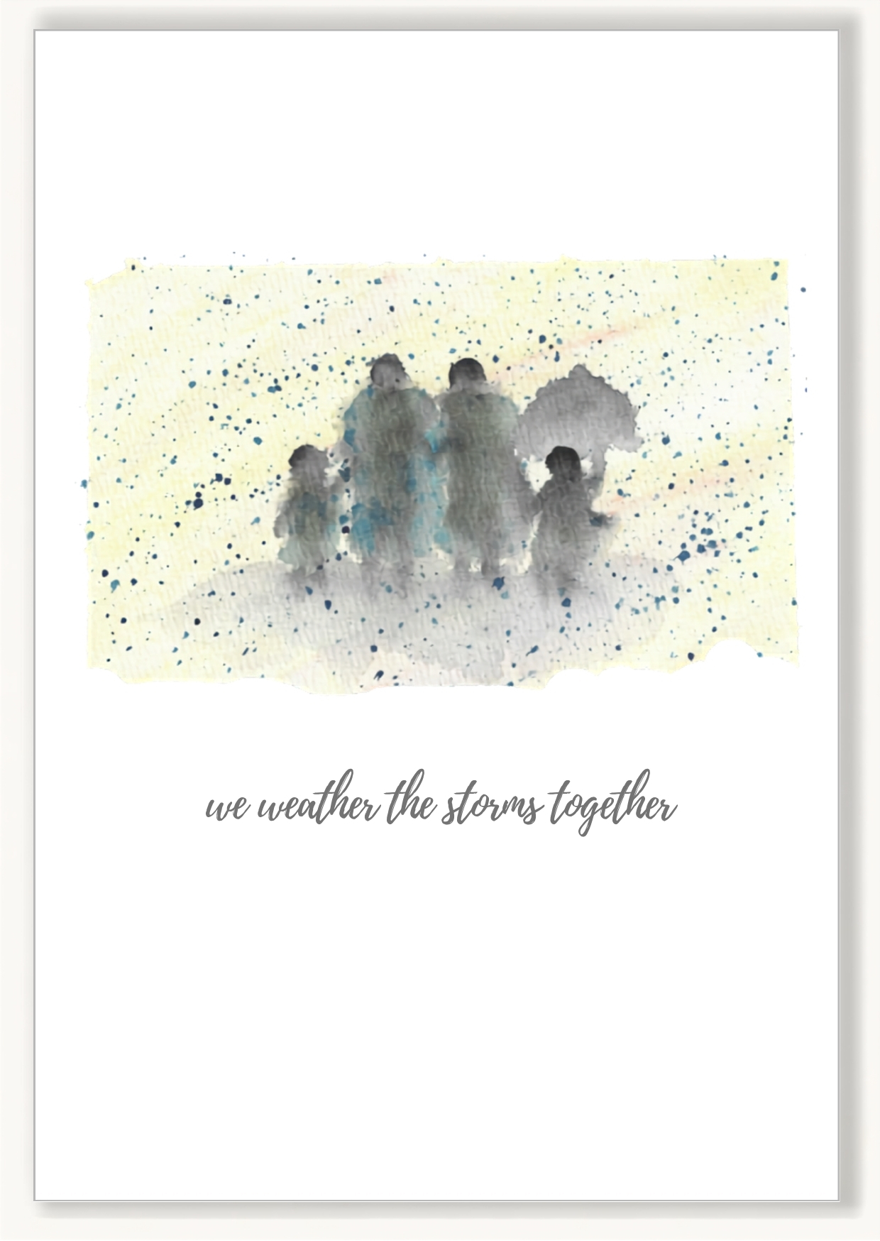 Family in the Rain - Image 1