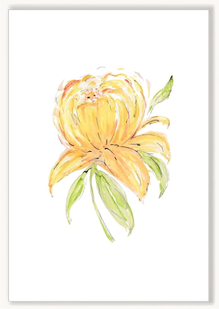 Florals - Yellow Peony