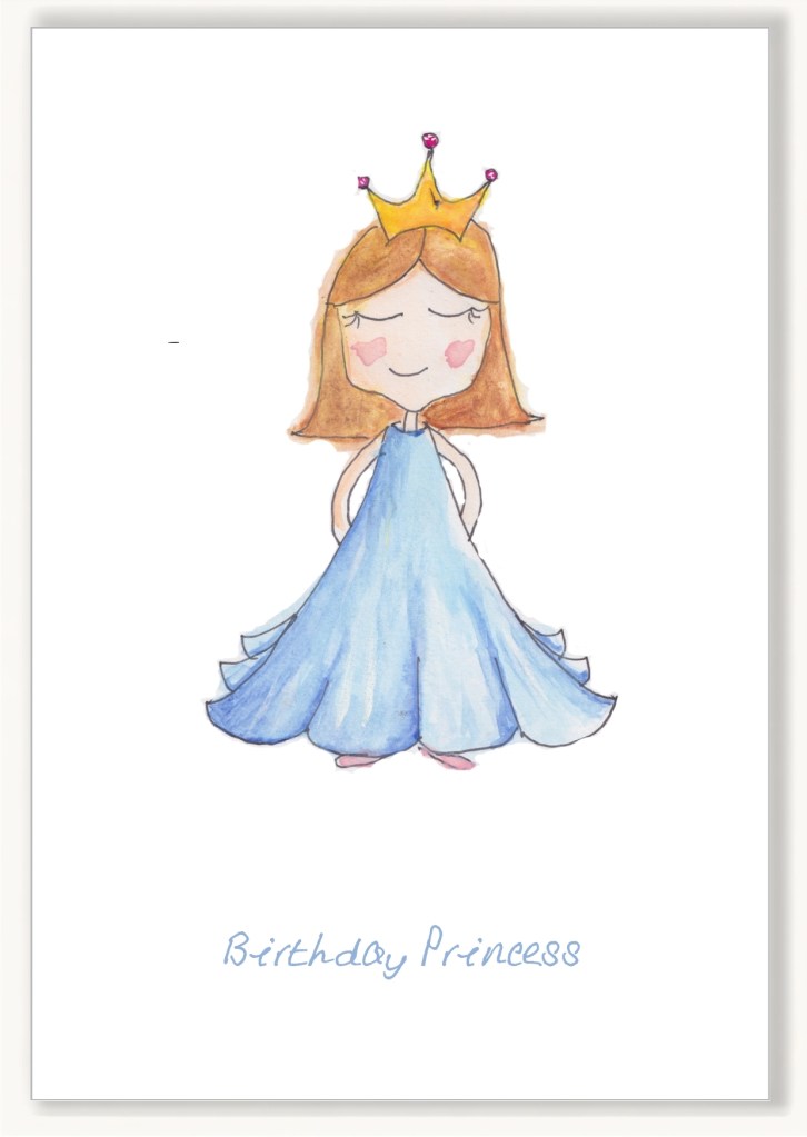 Kids - Birthday Princess, Blue Dress