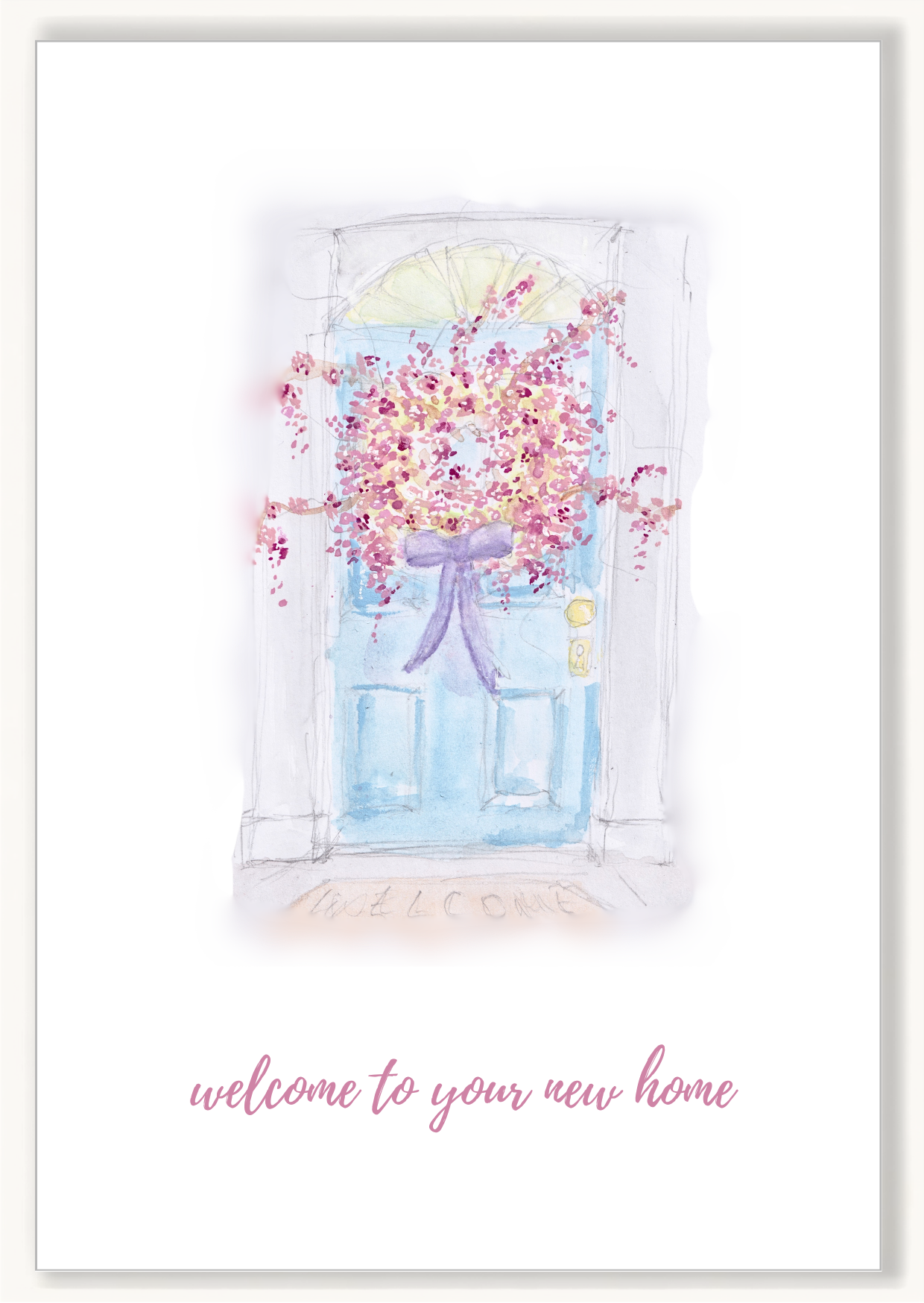 New Home Floral Wreath - Image 1