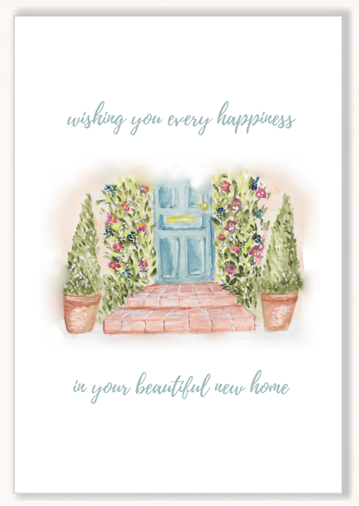 New Home Floral Front Door